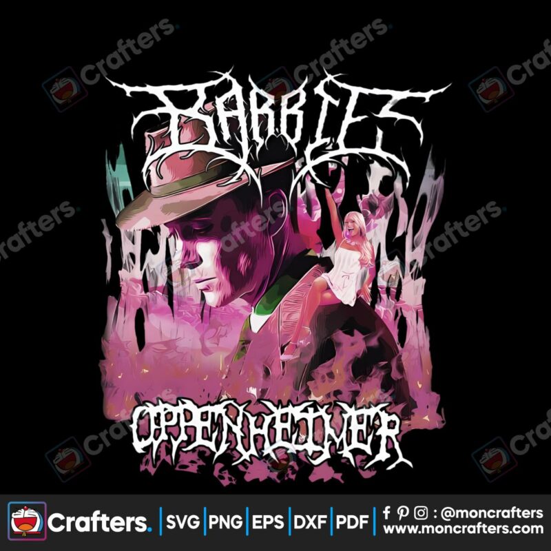 barbie-oppenheimer-black-metal-png-barbie-movie-2023-png