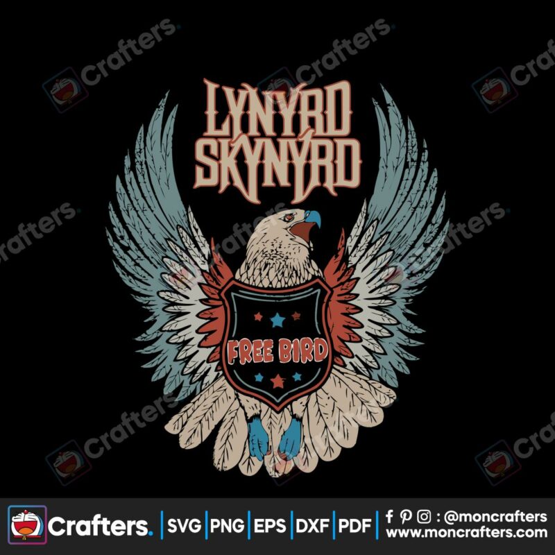 lynyrd-skynyrd-classic-rock-free-bird-svg-graphic-design-file