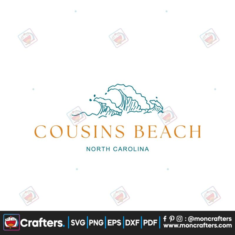 retro-cousins-beach-north-carolina-svg-cutting-digital-file