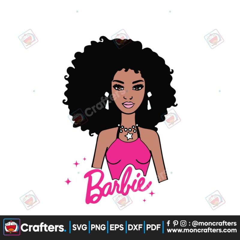 black-doll-curly-afro-svg-barbie-gift-svg-graphic-design-file