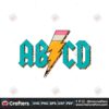 abcd-pencil-lightning-rock-n-roll-teacher-svg-design-file