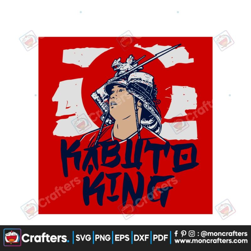 shohei-ohtani-kabuto-king-svg-graphic-design-file