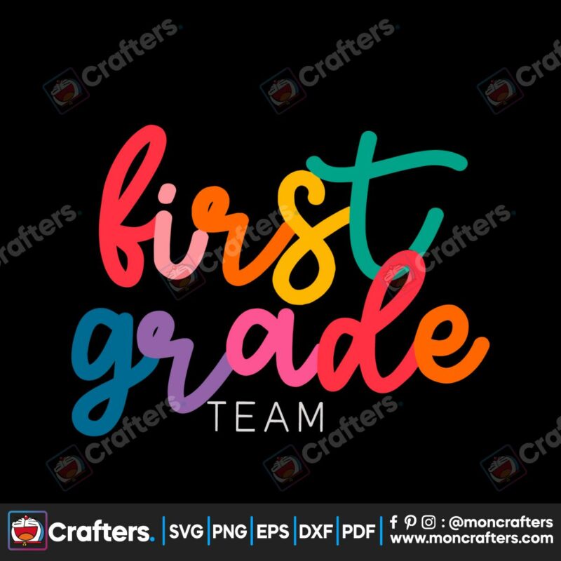 first-grade-team-back-to-school-svg-graphic-design-file