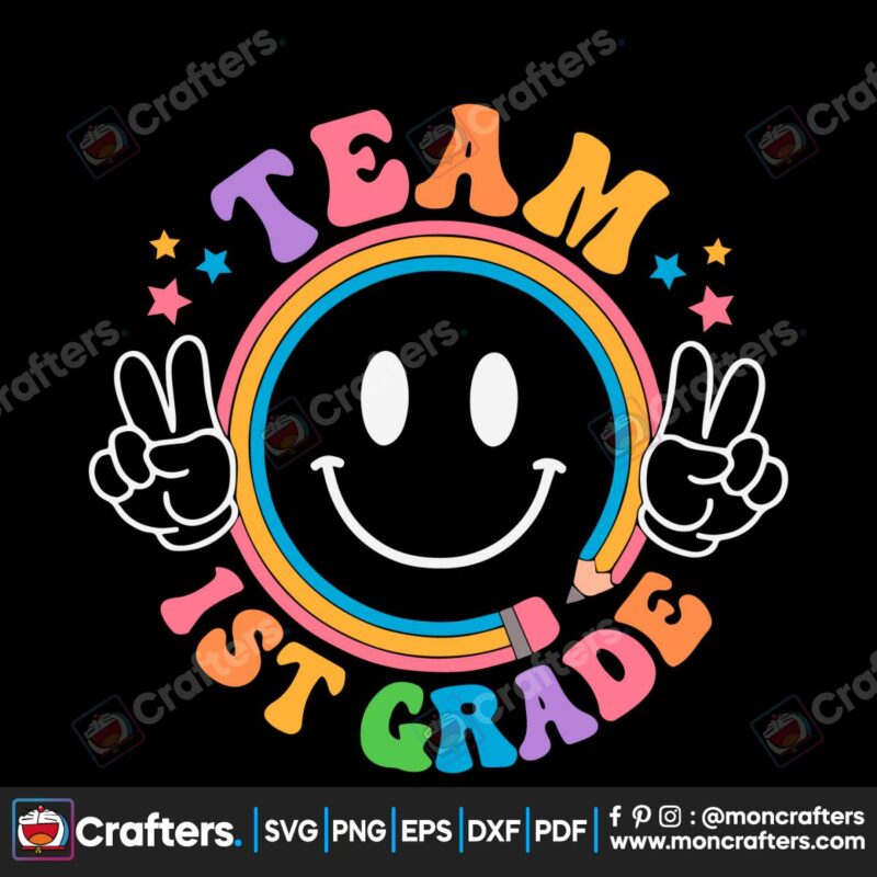 team-first-grade-team-kindergarten-svg-digital-cricut-file
