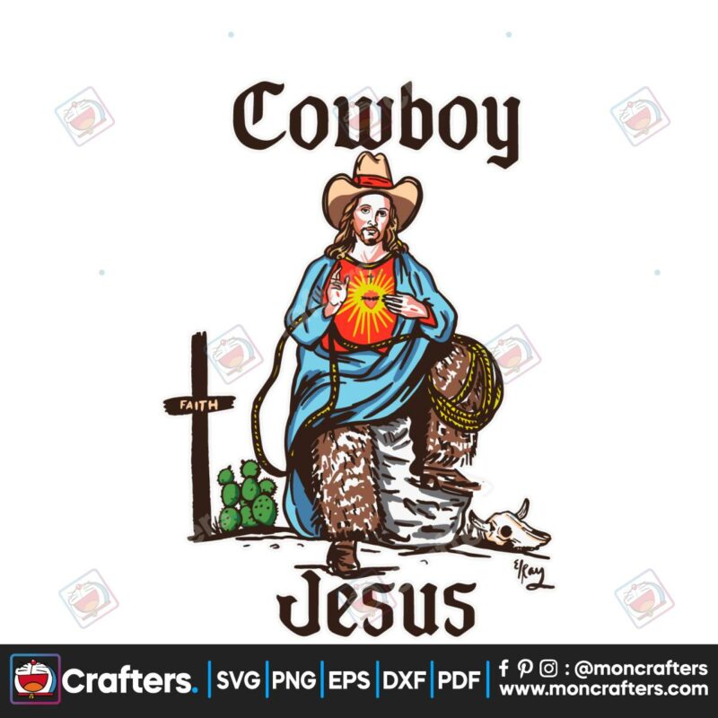 cowboy-jesus-svg-funny-christian-western-cowboy-svg-file