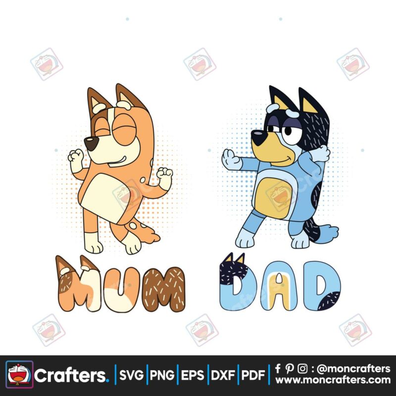 cute-bluey-family-mum-and-dad-svg-cutting-digital-file