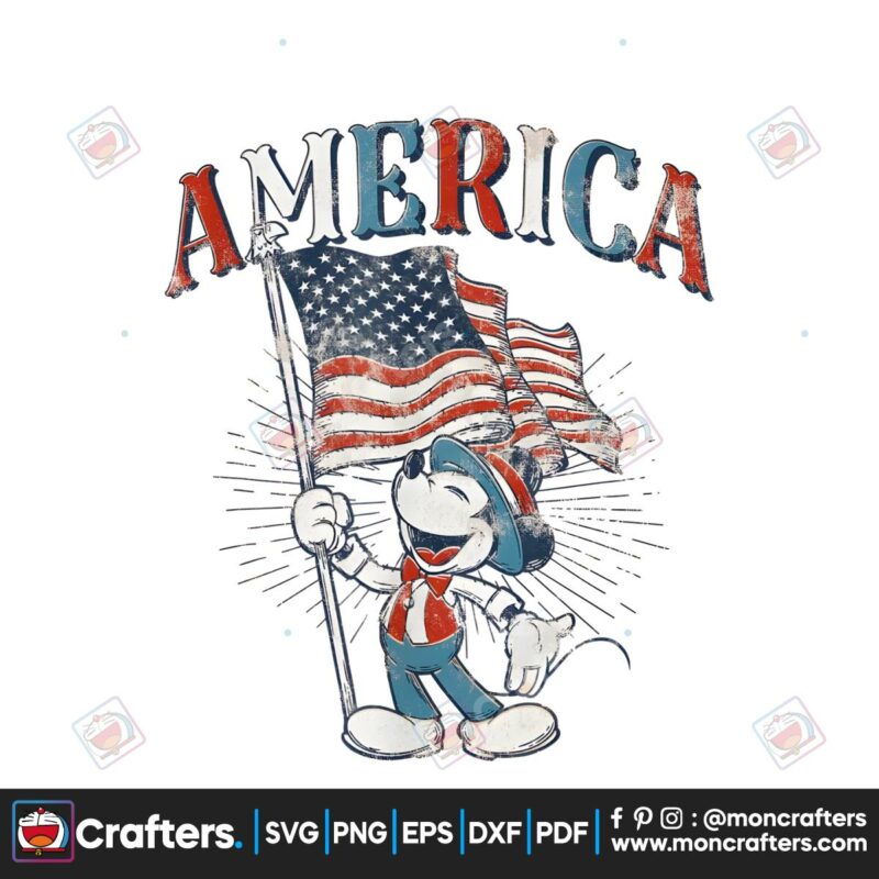patriotic-america-mickey-mouse-with-flag-png-silhouette-file