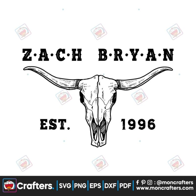 zach-bryan-est-1996-svg-zach-bryan-bullhead-svg-cricut-file
