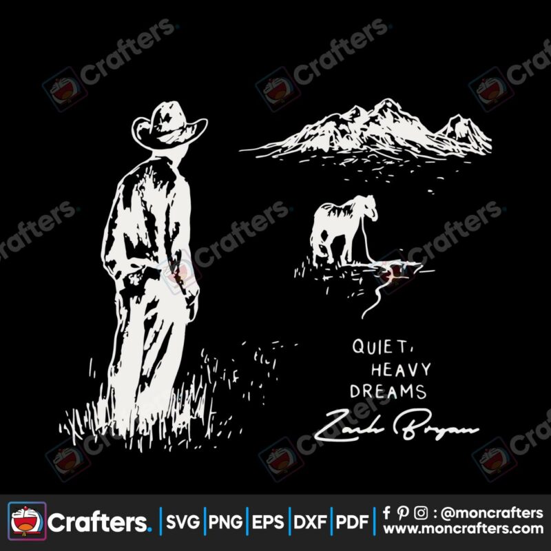 quiet-heavy-dreams-album-zach-bryan-svg-cutting-file