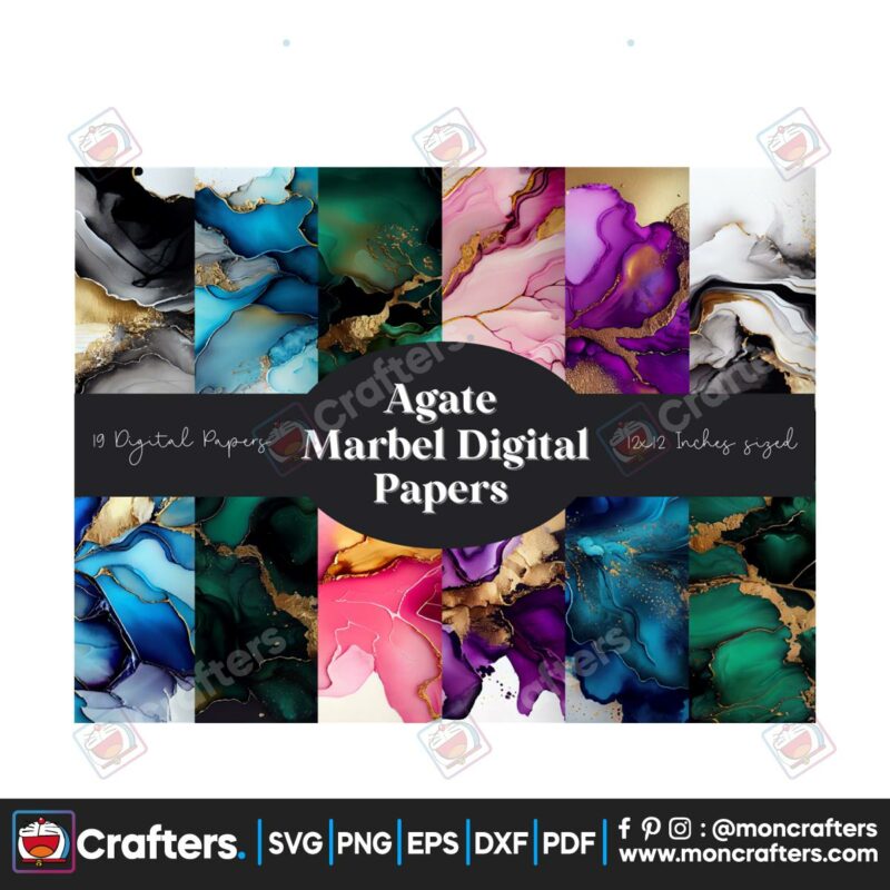 agate-marble-digital-paper-png-design