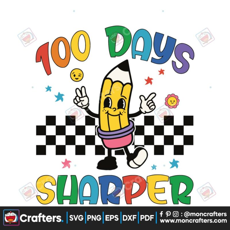 100-days-sharper-cute-pencil-svg