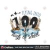 flying-into-100-days-of-school-png