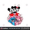 mickey-minnie-and-stitch-angel-heart-png