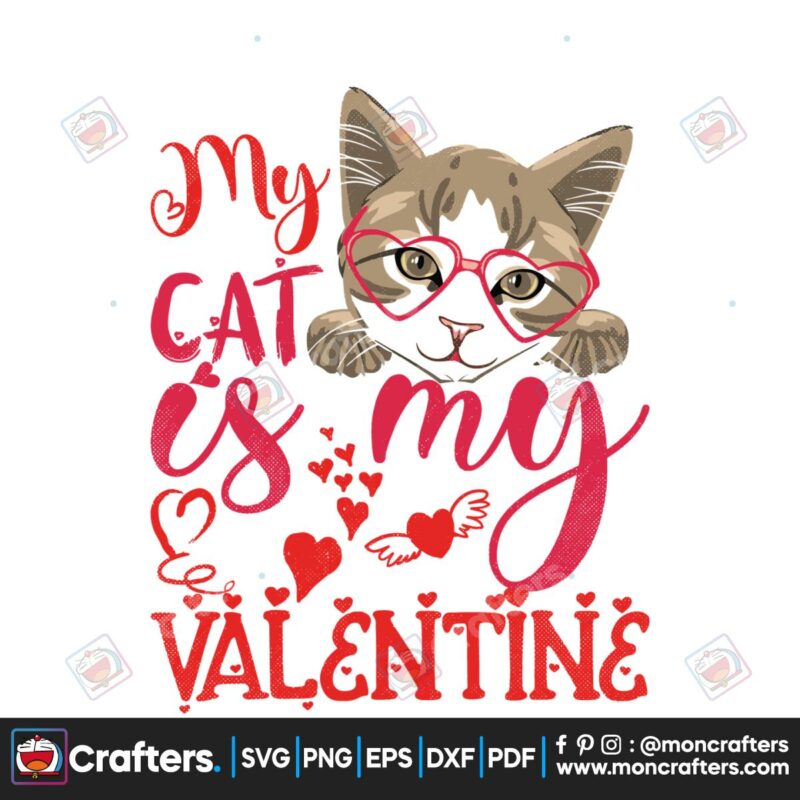 groovy-my-cat-is-my-valentine-svg