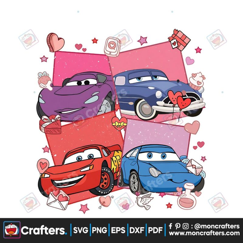 lightning-mcqueen-friends-valentine-png