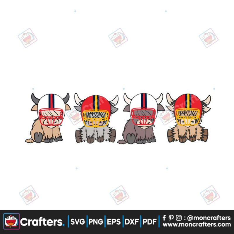 retro-kansas-highland-cow-football-png