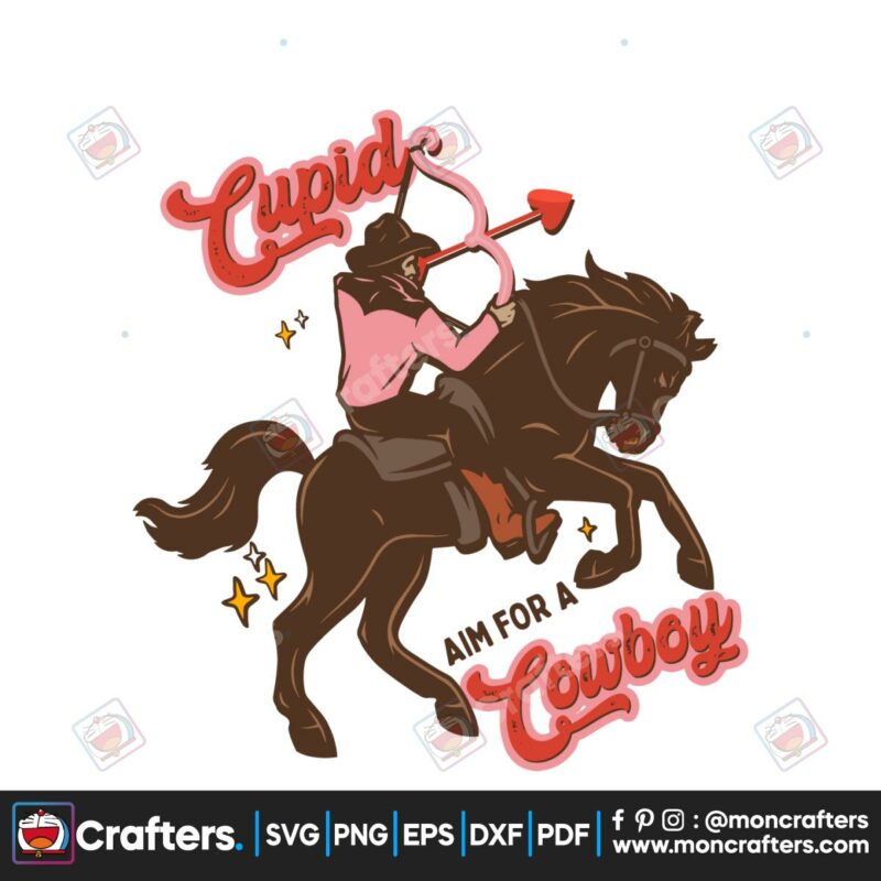 cupid-aim-for-a-cowboy-valentine-svg