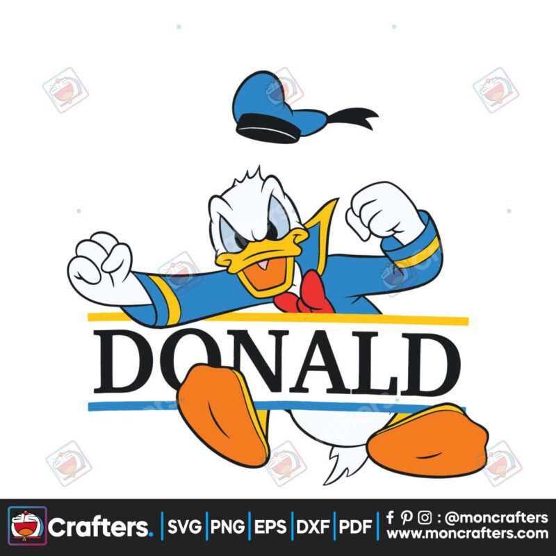 funny-donald-duck-disney-character-svg
