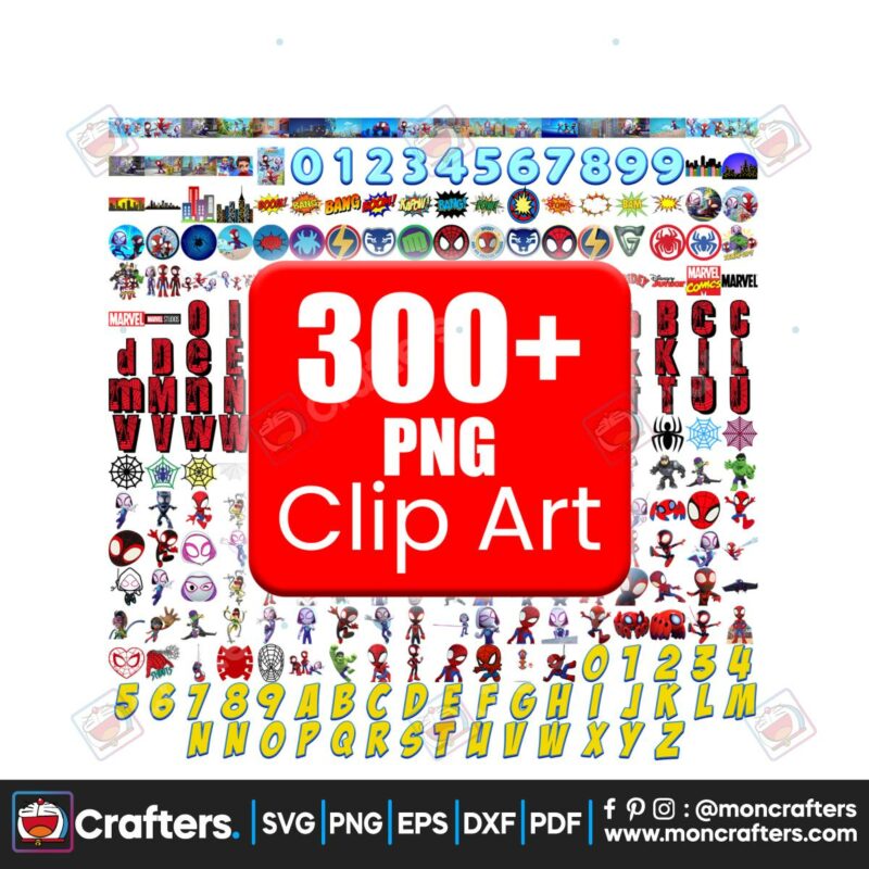 300-spidey-and-his-amazing-friends-png-clipart-bundle