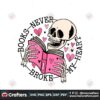 books-never-broke-my-heart-skeleton-svg