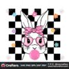 retro-easter-bunny-checkerboard-svg