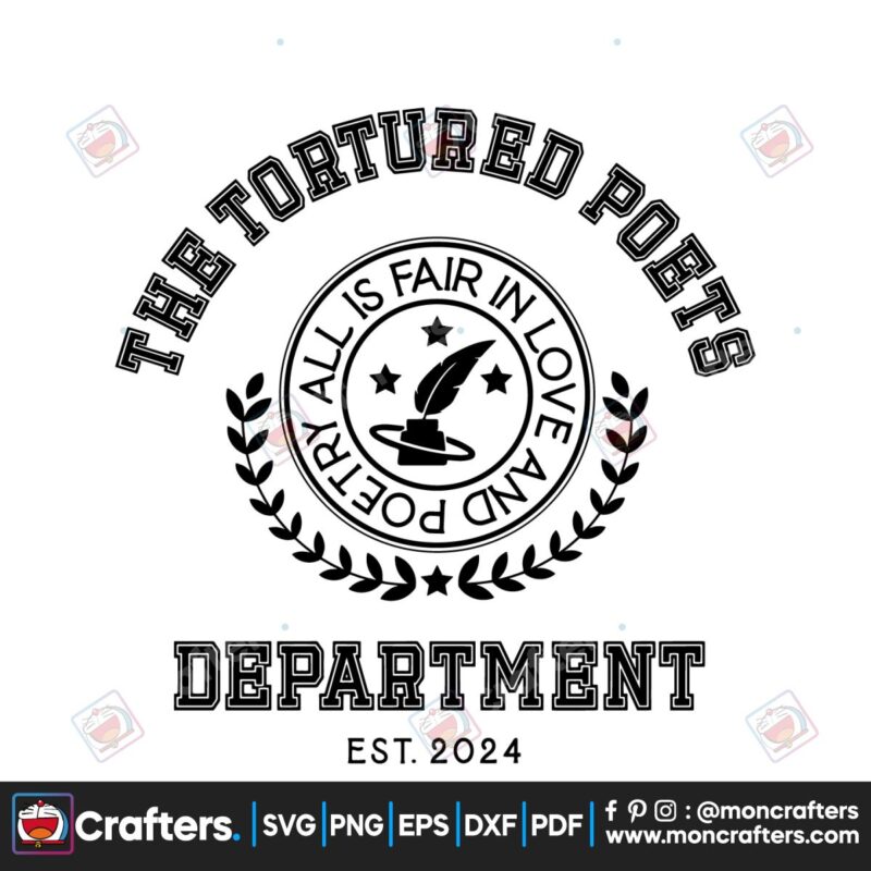 retro-tortured-poets-department-album-est-2024-svg