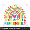 retro-100-days-of-kindergarten-rainbow-svg