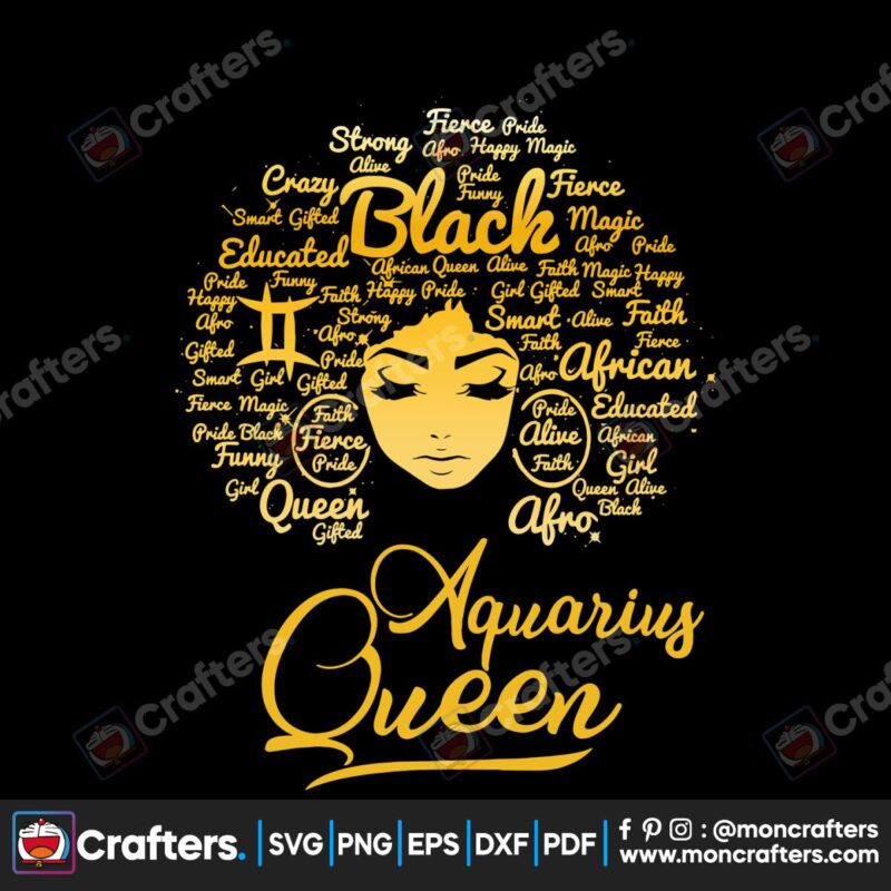 aquarius-queen-birthday-black-queen-svg