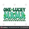 one-lucky-mama-checkered-patricks-day-svg