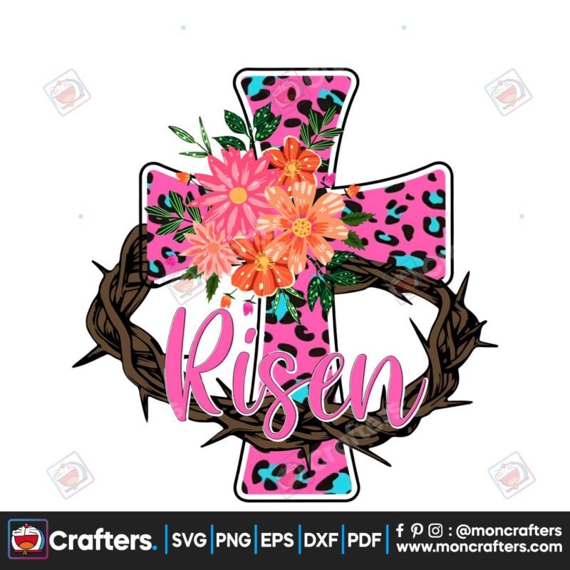 floral-cross-he-is-risen-christian-easter-png