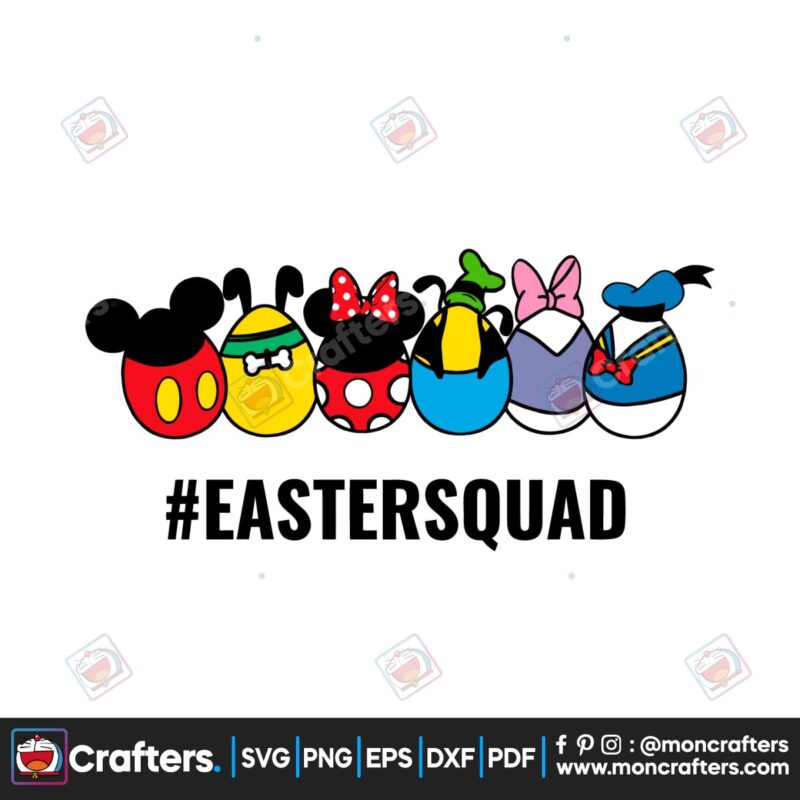 funny-disney-characters-easter-squad-svg