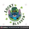 st-patricks-day-lucky-and-blessed-stitch-svg