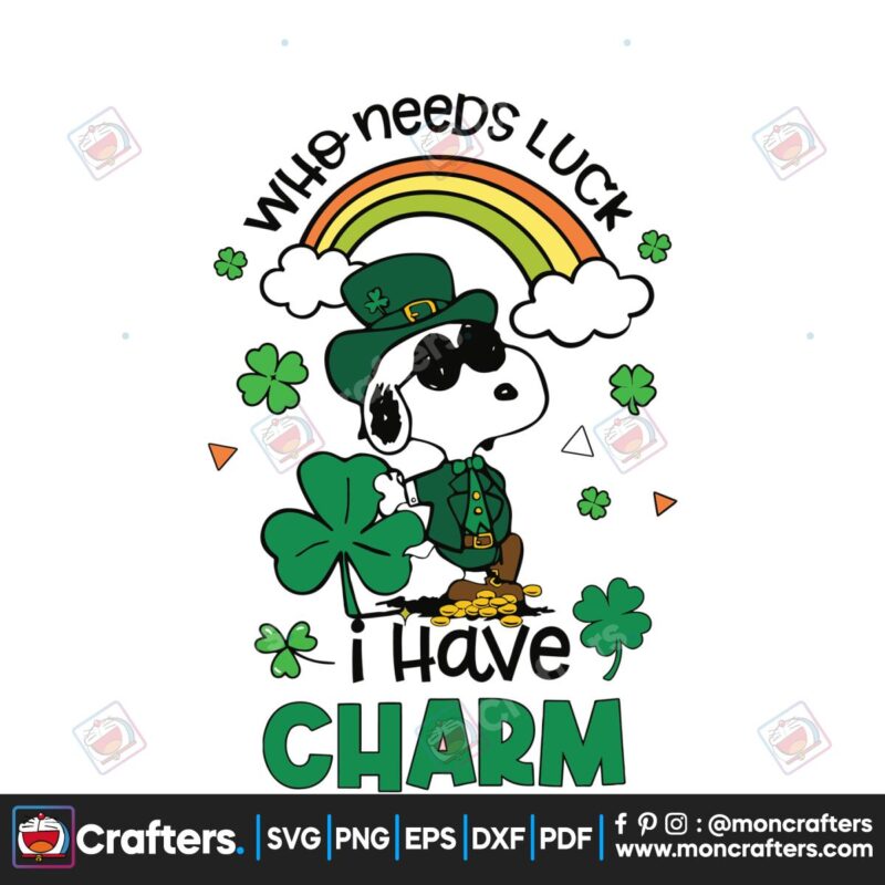 snoopy-who-needs-luck-i-have-charm-svg