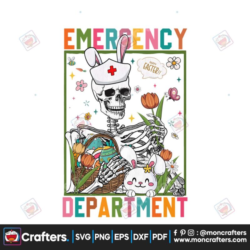 emergency-department-skeleton-nurse-easter-eggs-png