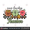 one-lucky-teacher-shamrock-patricks-day-svg