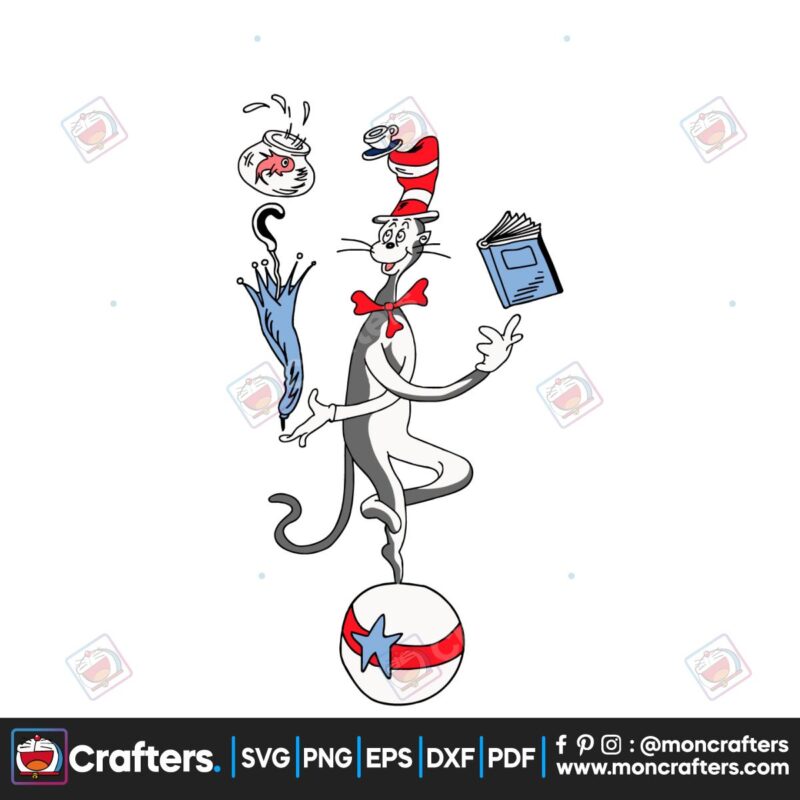 cat-in-the-hat-read-across-america-day-svg