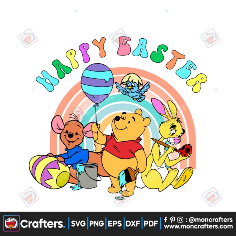 pooh-friends-happy-easter-day-svg
