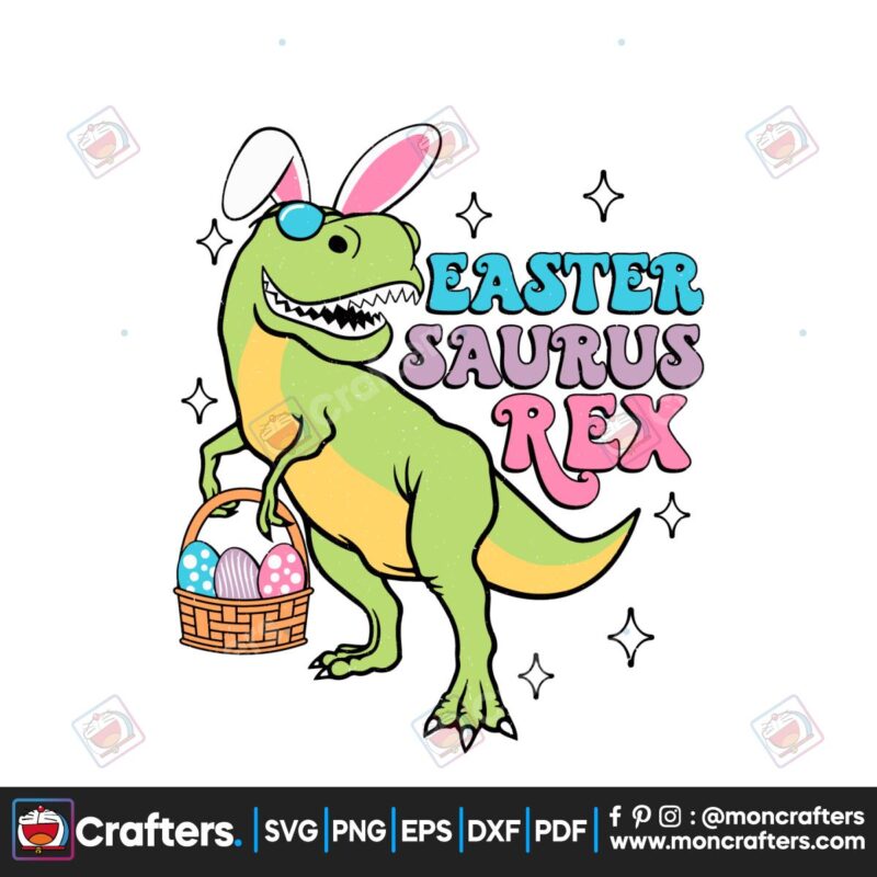 easter-saurus-rex-funny-dinosaur-svg