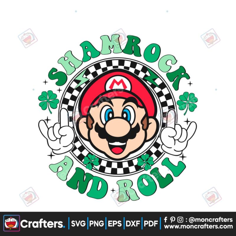 super-mario-shamrock-and-roll-svg