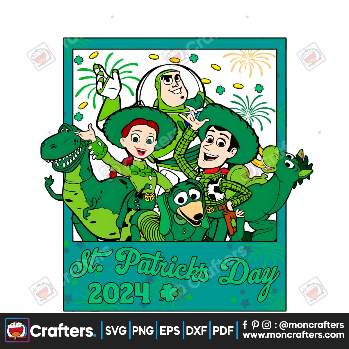 Toy Storys St Patricks Day 2024 PNG Instant Download