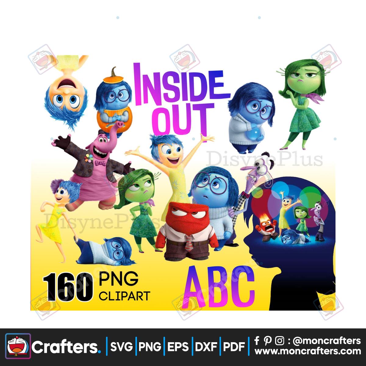 200+ Mega Bundle Inside Out PNG Instant Download Instant Download