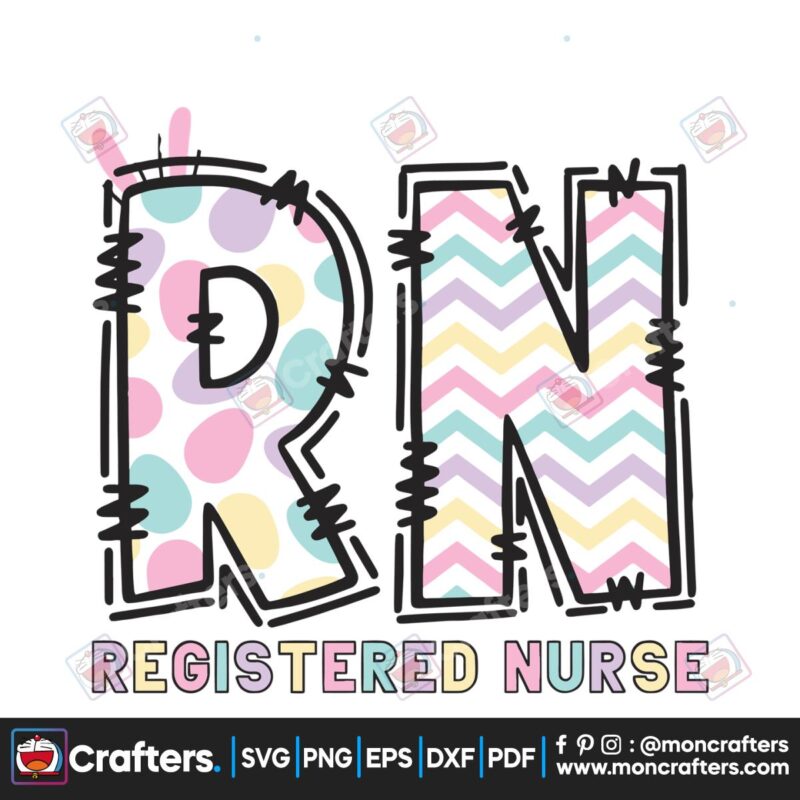 retro-rn-registered-nurse-easter-svg