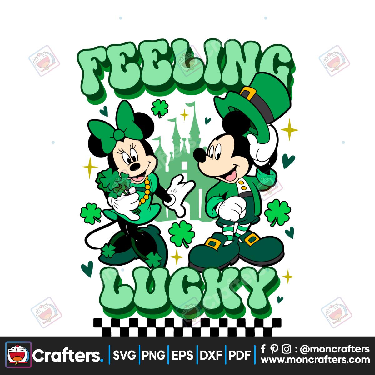 Disney Mickey Minnie Feeling Lucky SVG Instant Download