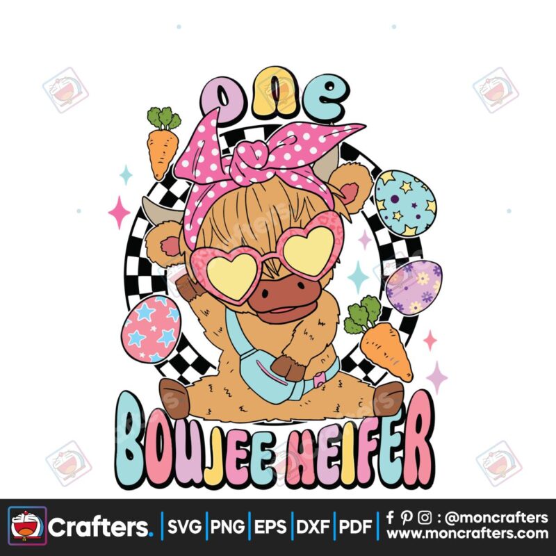 retro-one-boujee-heifer-easter-cow-svg