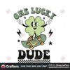 one-lucky-dude-shamrock-svg