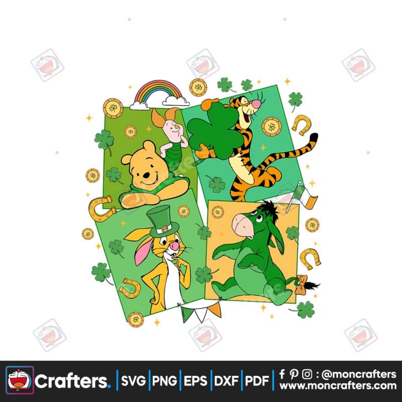 cute-winnie-the-pooh-with-shamrock-png