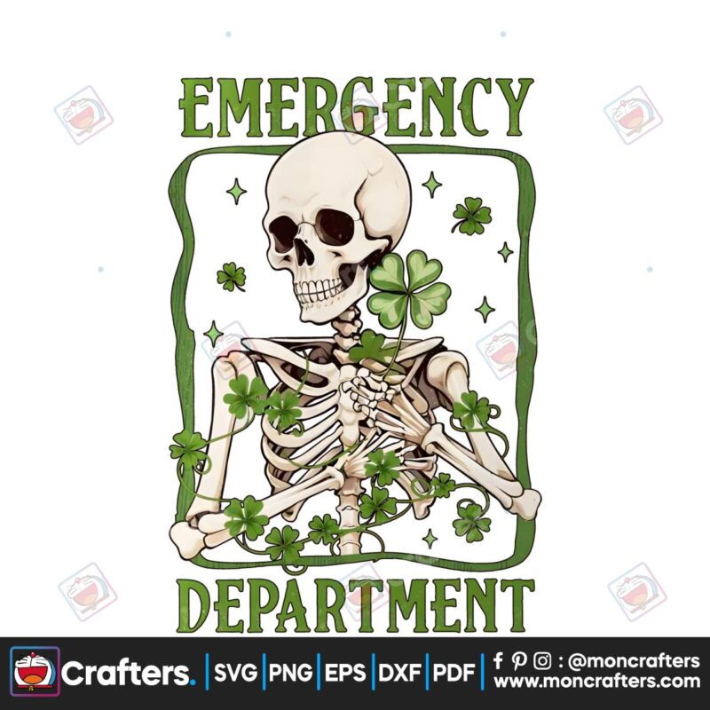 emergency-department-st-patricks-day-skeleton-png