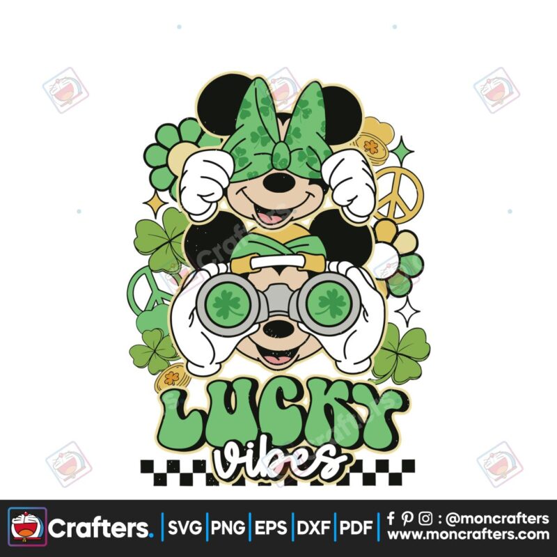 mickey-minnie-patrick-day-lucky-vibes-svg