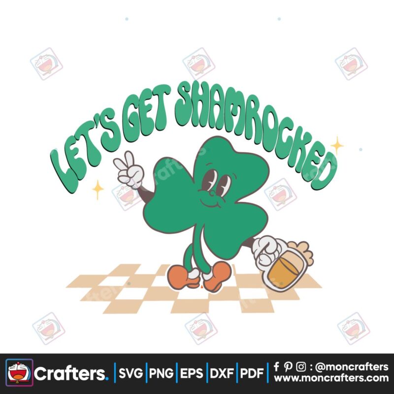 lets-get-shamrocked-retro-st-patricks-day-svg