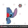 cute-red-nose-day-peeking-stitch-svg